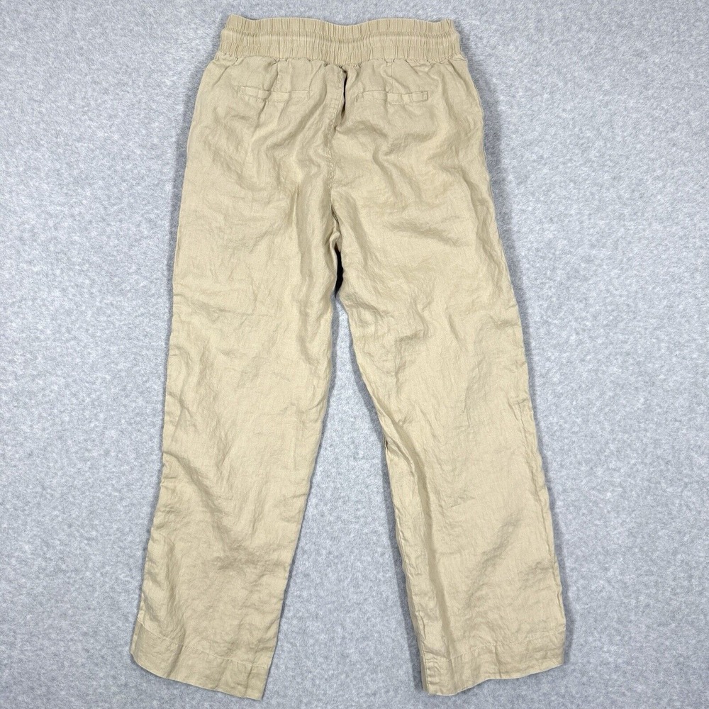 Quince Beige Wide Leg Linen Pants - Large - Picture 6 of 16